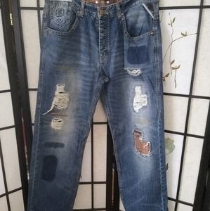 Parish Nation distressed jeans, size 38 (men's sizing)